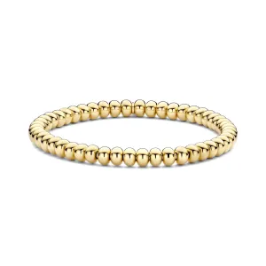 18kt yellow gold bead stretch bracelet