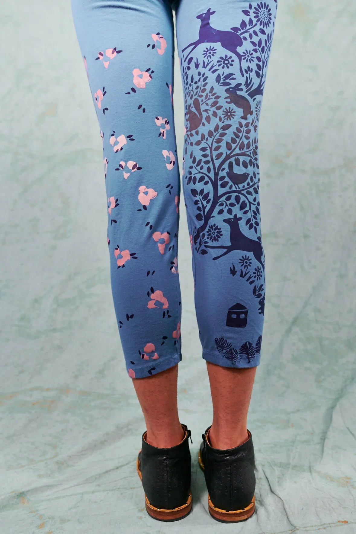 3167 Cropped Legging Delft-P