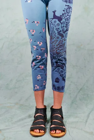 3167 Cropped Legging Delft-P