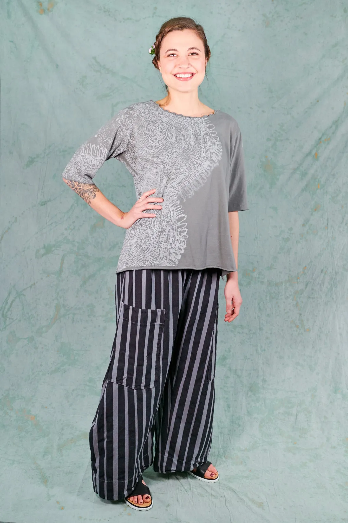 3299-Cabana Stripe Pant-Lake