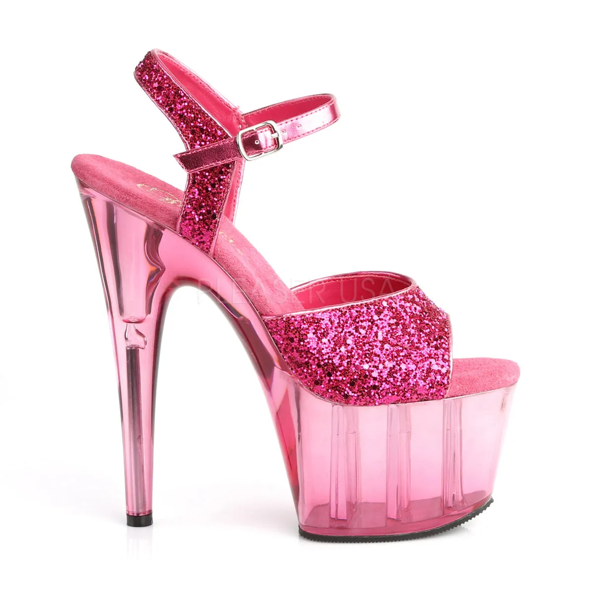 ADORE-710GT  Hot Pink Glitter/Pink Tinted