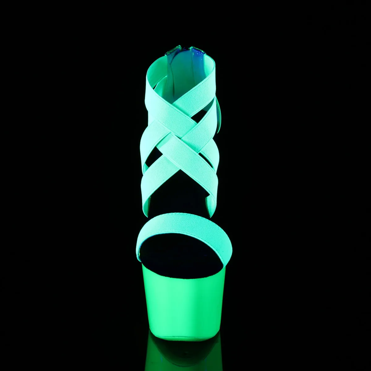 ADORE-769UV  Neon Green Elastic Band-Patent/Neon Green