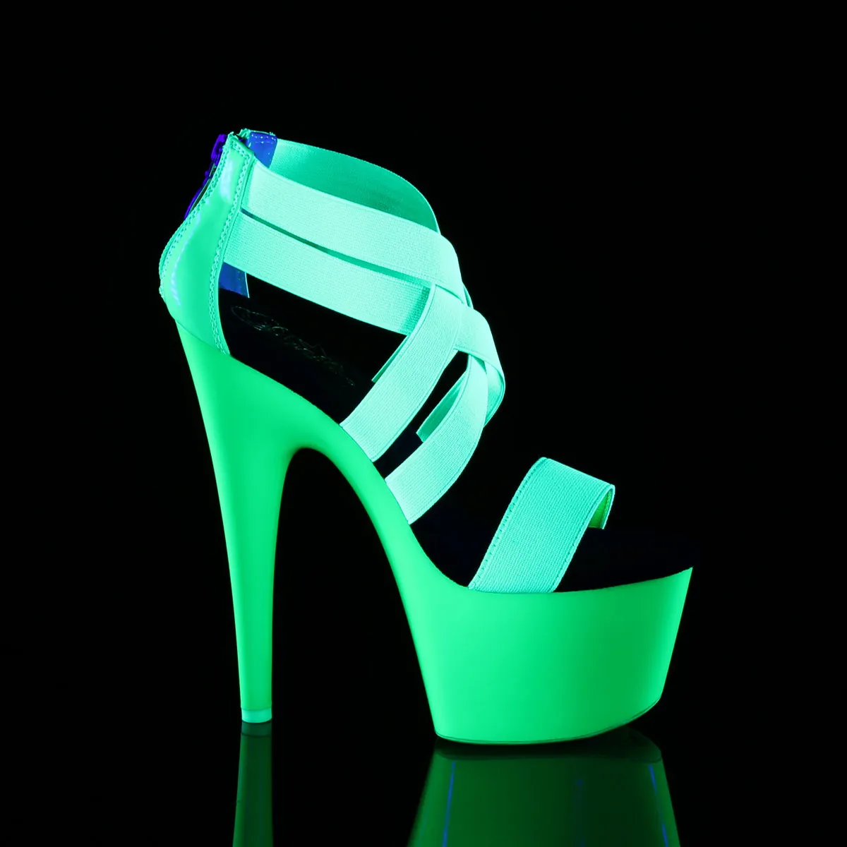 ADORE-769UV  Neon Green Elastic Band-Patent/Neon Green