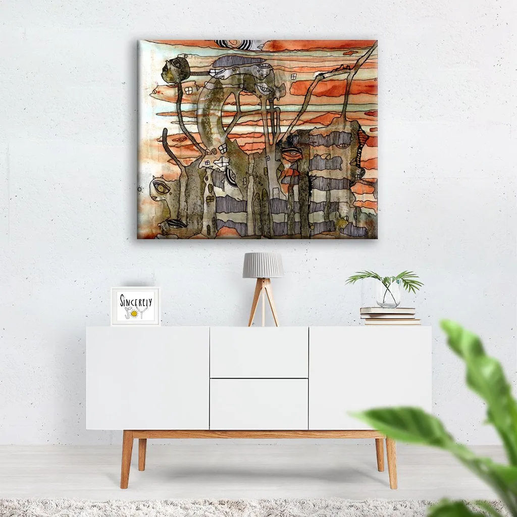 Art Print on Canvas 'Flying By'