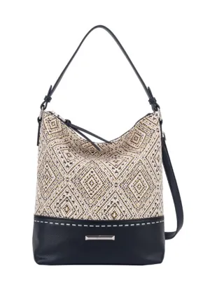 Atlantis Slouchy Sholder Bag - Black