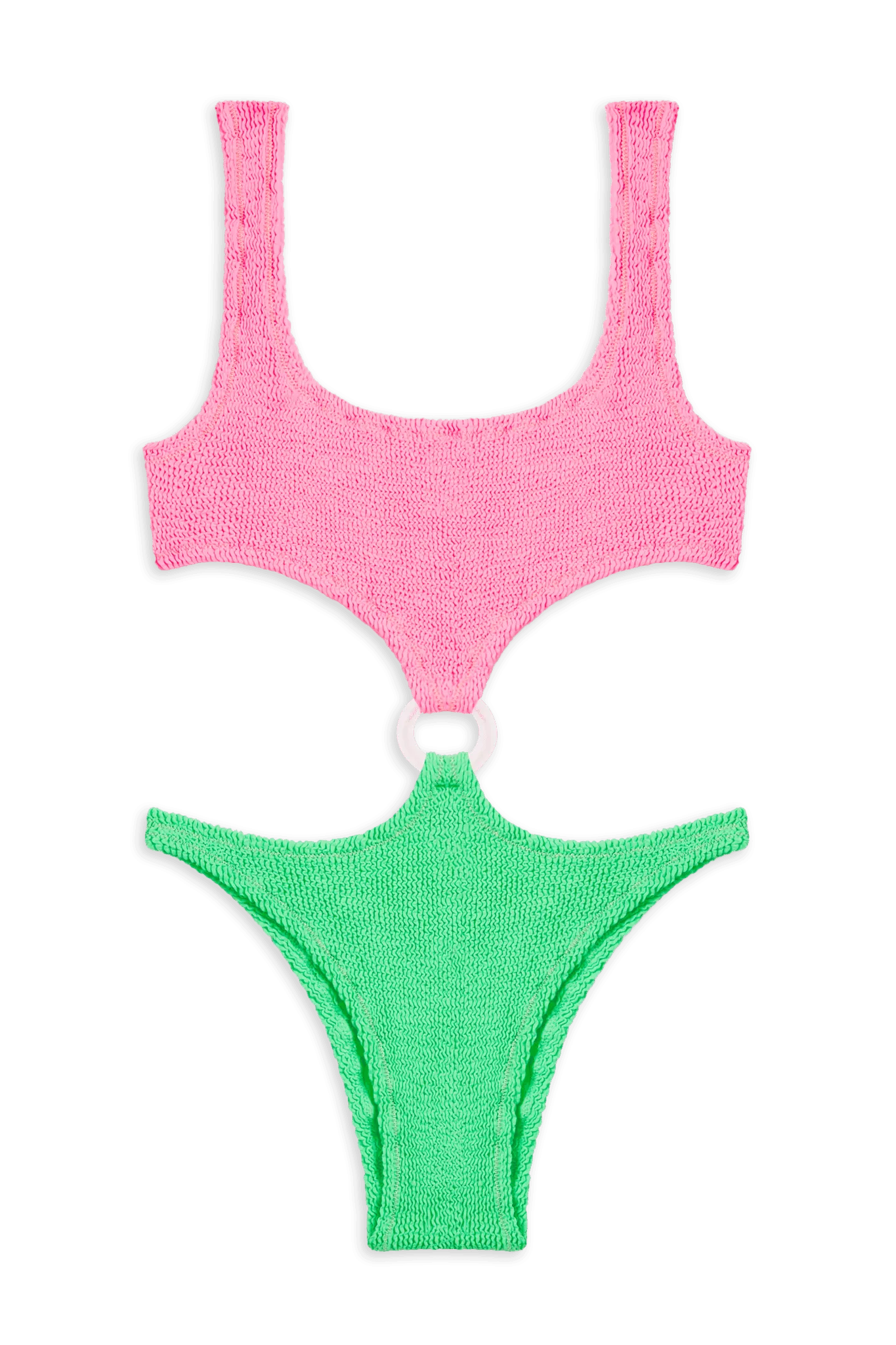 Augusta Swimsuit // Hot pink & Neon green