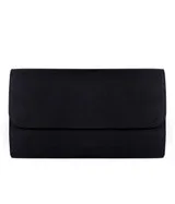Avery Black Bulldog Clutch/crossbody With Tassels