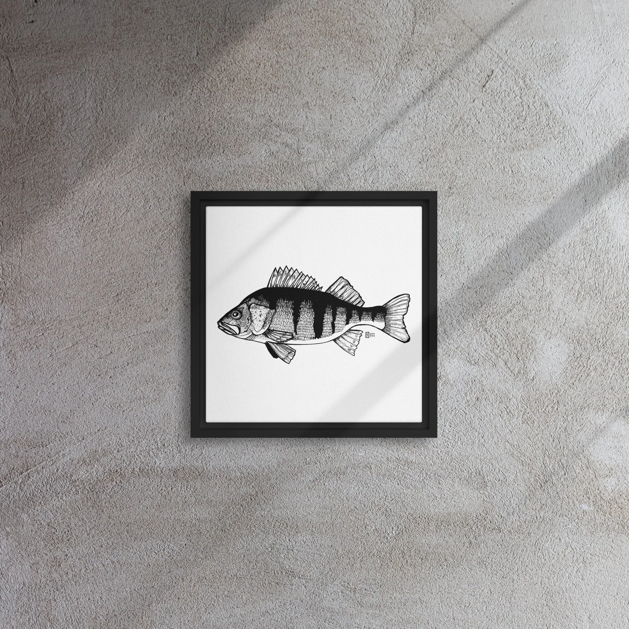 Big Perch Framed canvas