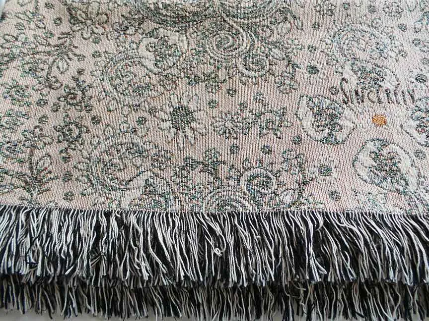 'Birds of a Flower' Woven Blanket