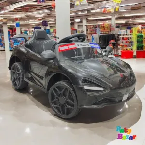 Black Police Ride-On Car for Kids – Electric Toy Car with Lights & Sounds