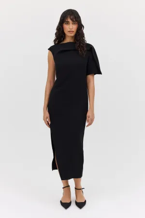 BLACK SUITING ANNEX DRESS