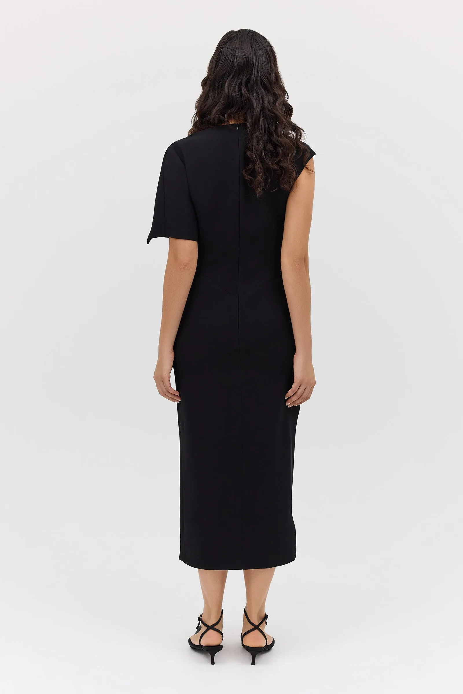 BLACK SUITING ANNEX DRESS