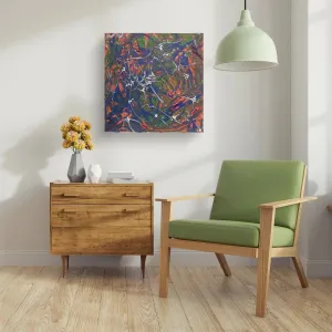 Blue Fields  (Embellished-Hand Signed by the Artist)
