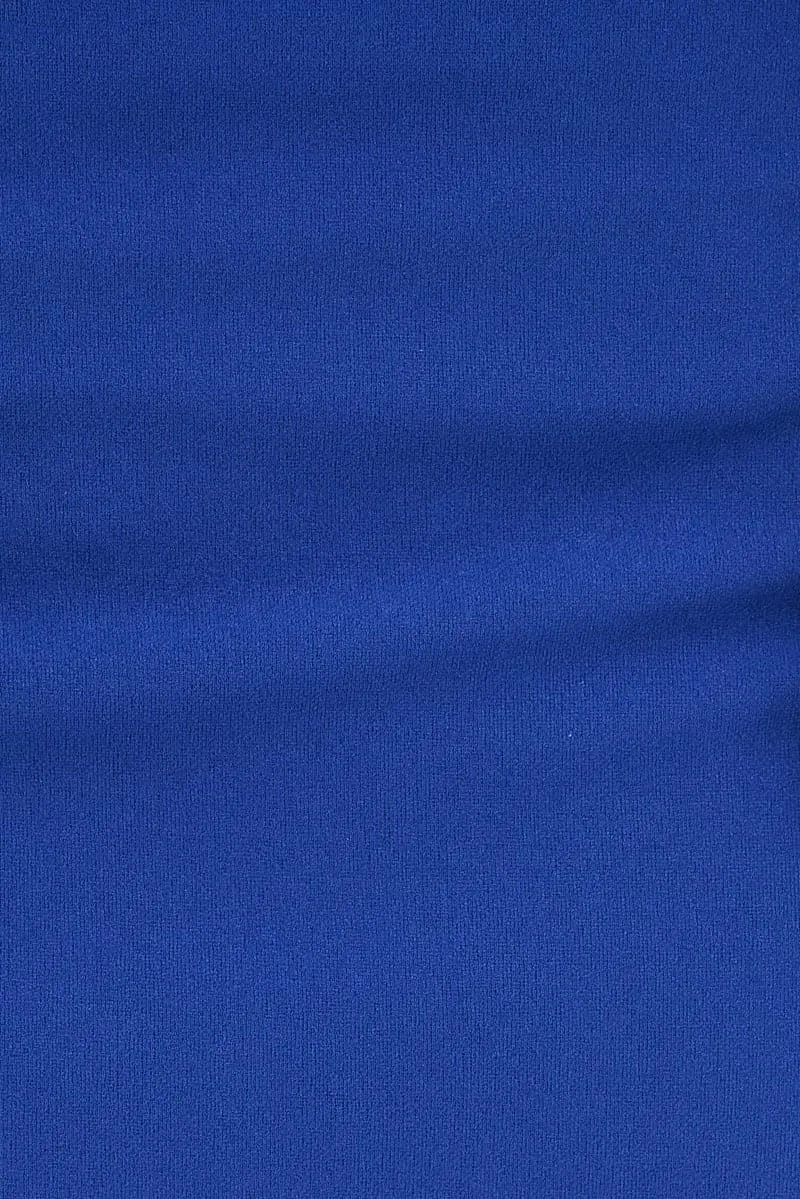 Blue Slip Mini Skirt