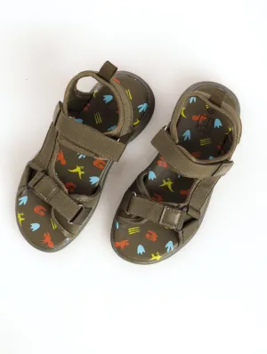 Boys Open-Toe Dino Adventure Sandal - Fatigue
