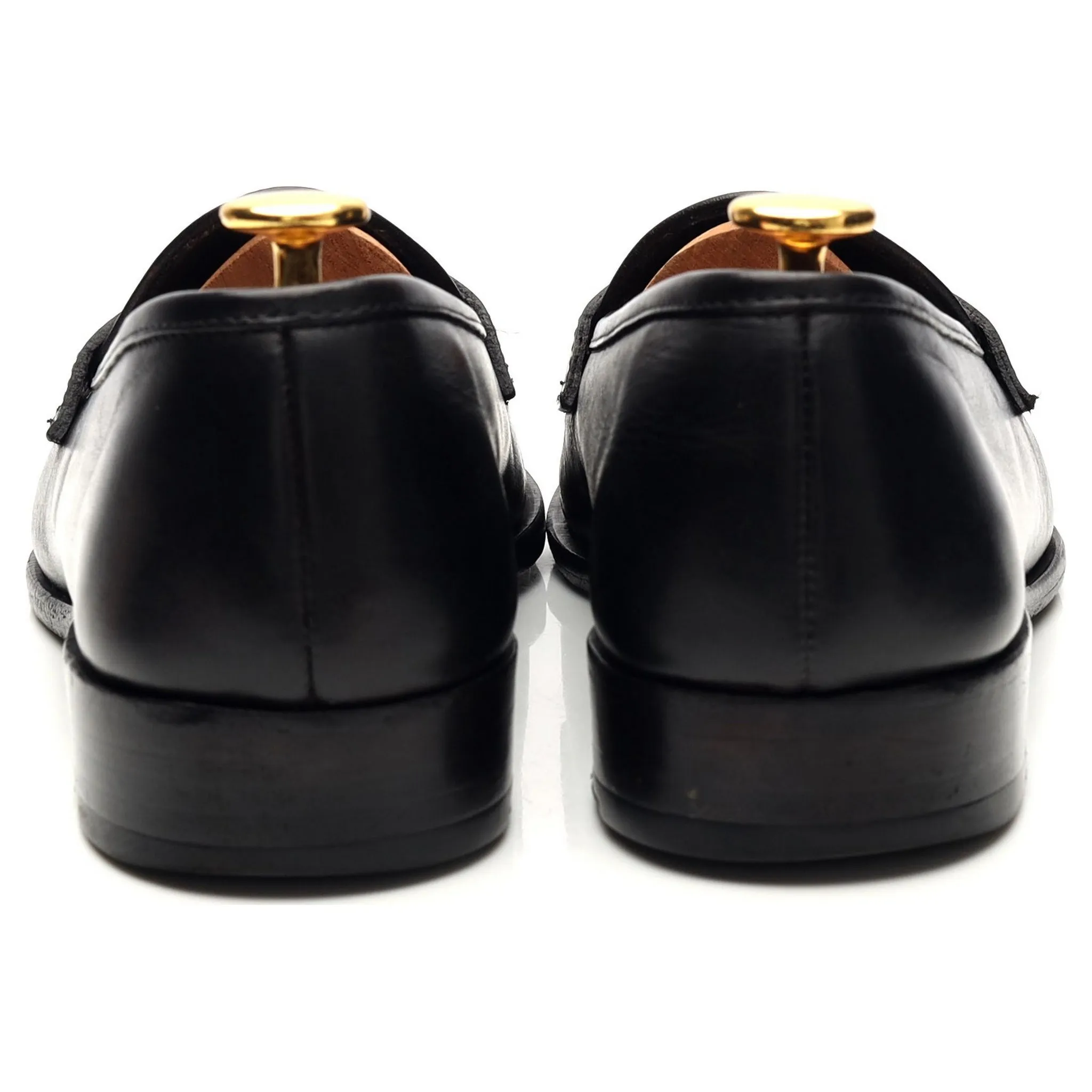 'BP2' Black Leather Belgian Loafers UK 6 EU 38