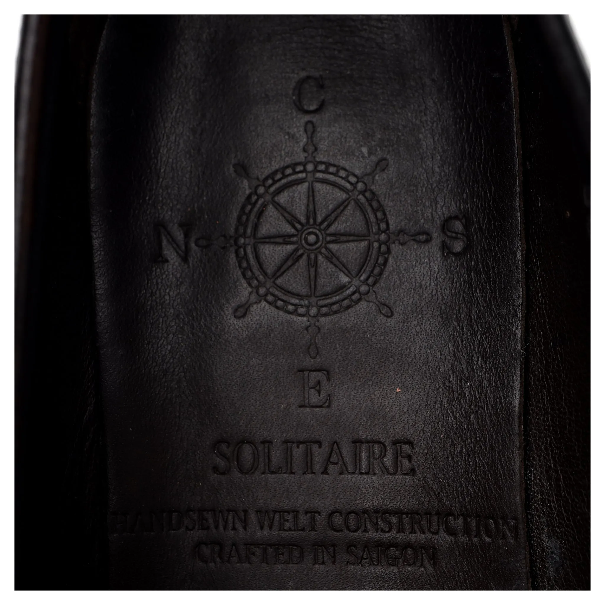 'BP2' Black Leather Belgian Loafers UK 6 EU 38