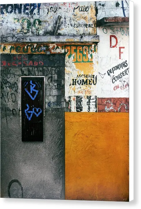 Brazil Graffit B - Canvas Print