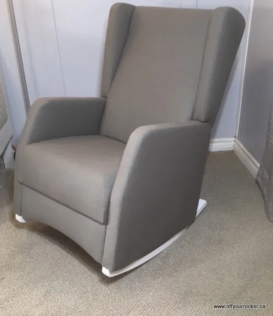 Brooklyn Wingback Rocking Chair Canvas or Denim Fabrics CANADIAN MADE!