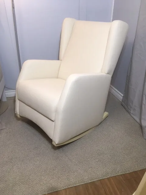 Brooklyn Wingback Rocking Chair Canvas or Denim Fabrics CANADIAN MADE!