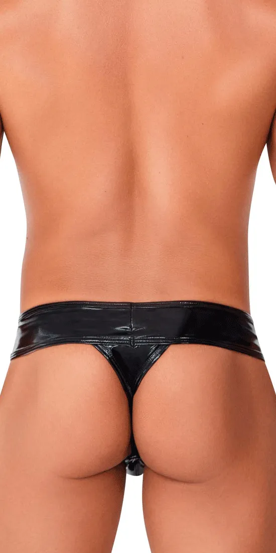 Candyman 99742 Gloss Thongs Black