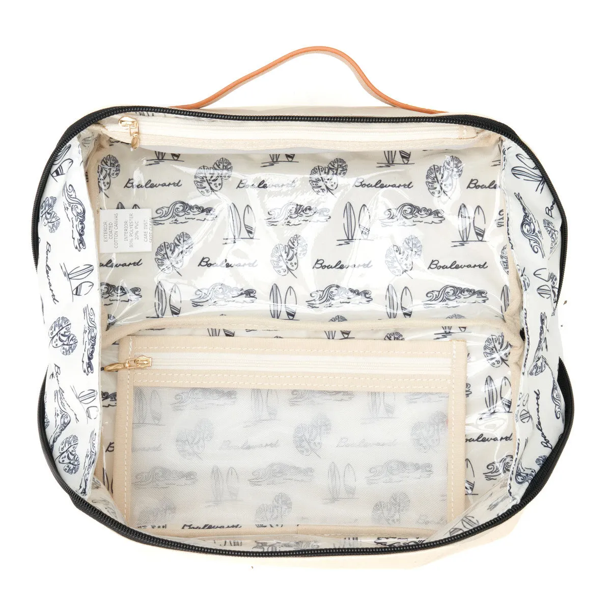 Canvas Open Wide Makeup Case