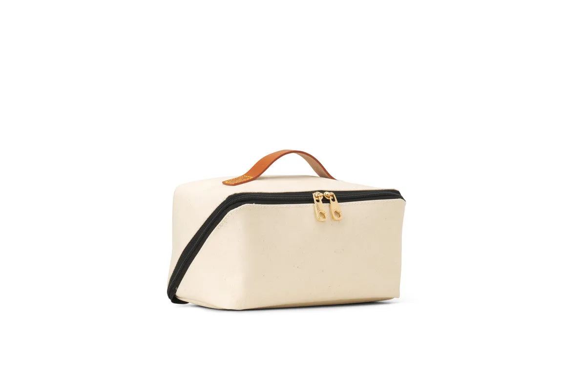 Canvas Open Wide Makeup Case