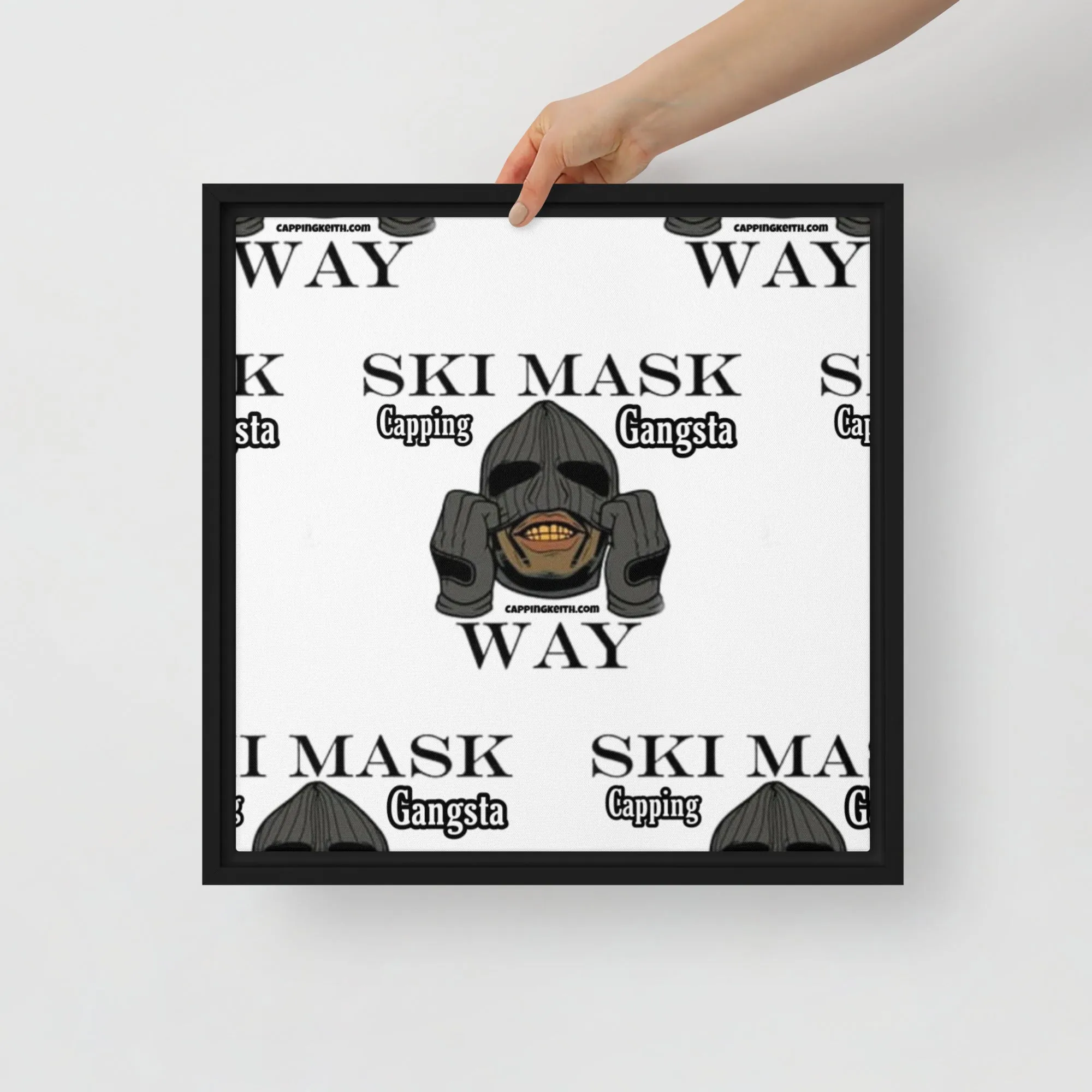 Capping Gangsta Framed canvas