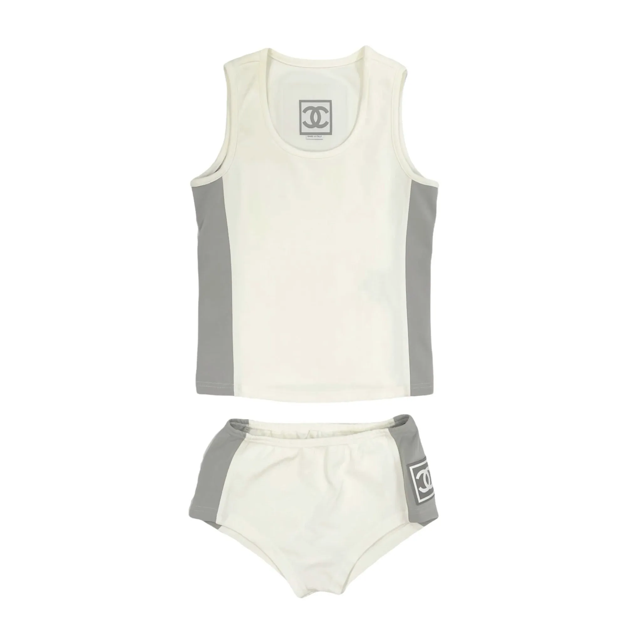 Chanel White Sport Logo Set