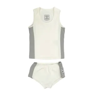 Chanel White Sport Logo Set