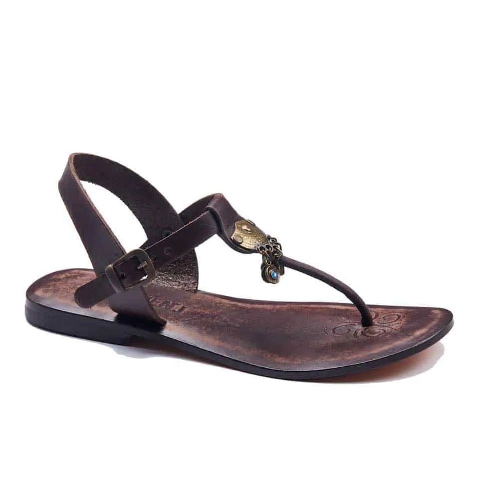 Chic Leather T Strap Thong Sandals For Womens