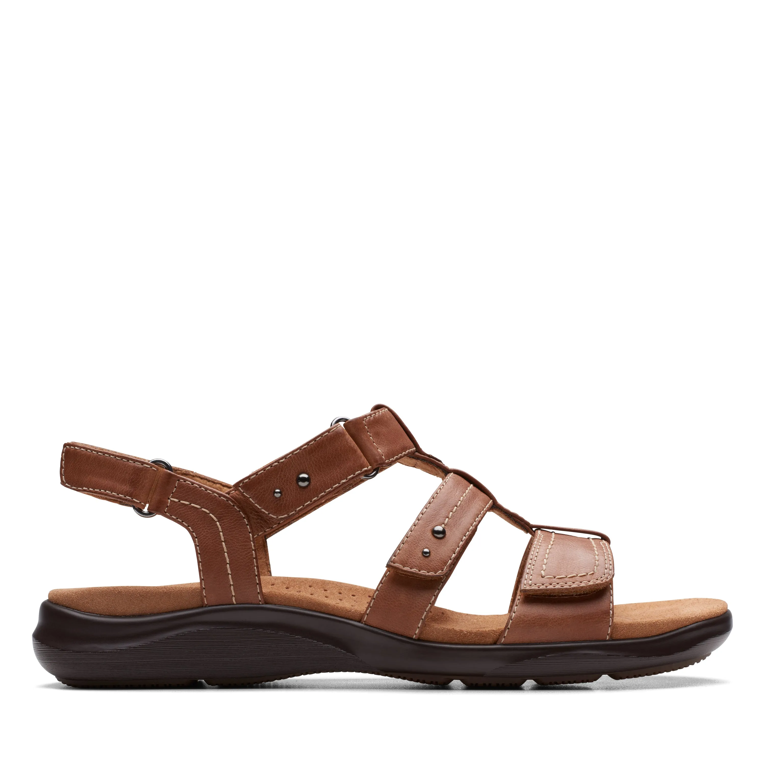 Clarks Women's Kitly Step Back Strap Sandal - Tan