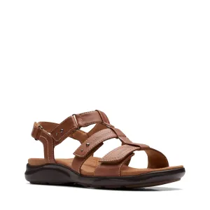 Clarks Women's Kitly Step Back Strap Sandal - Tan