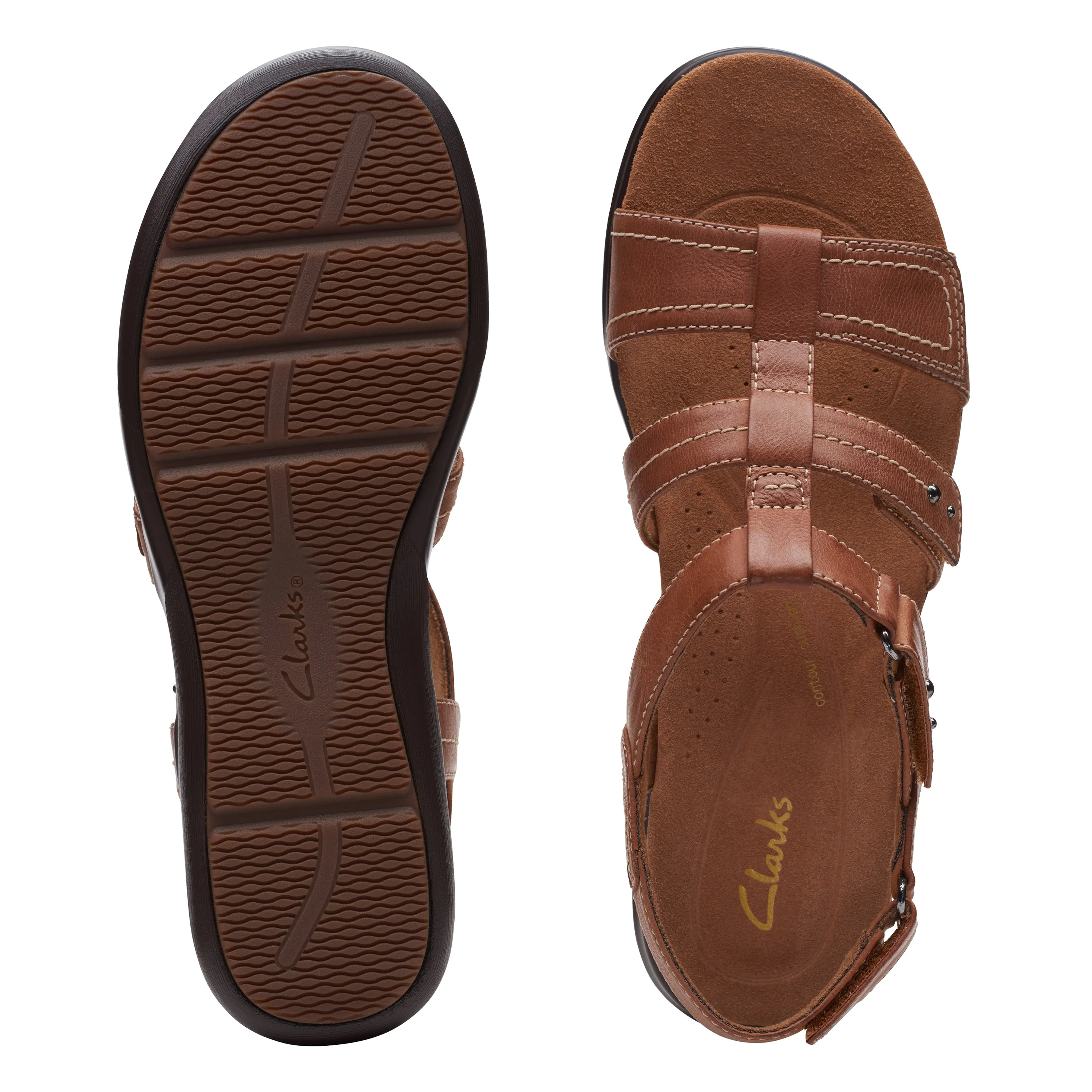 Clarks Women's Kitly Step Back Strap Sandal - Tan