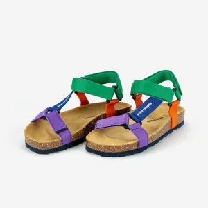 Color Block Strap Sandals