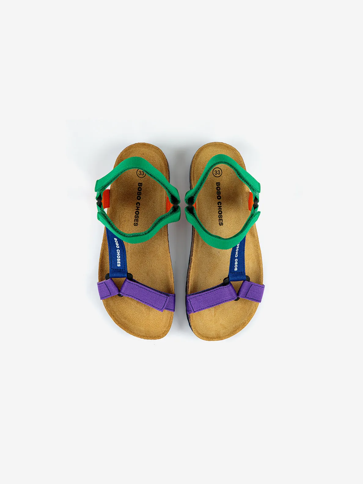 Color Block Strap Sandals