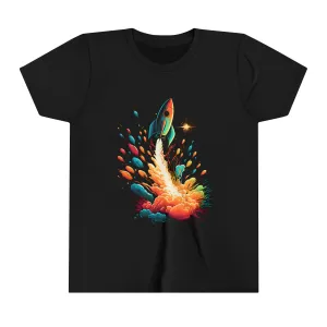 COLORFUL ROCKET TO MARS - Youth Short Sleeve Tee - 3 Color choices