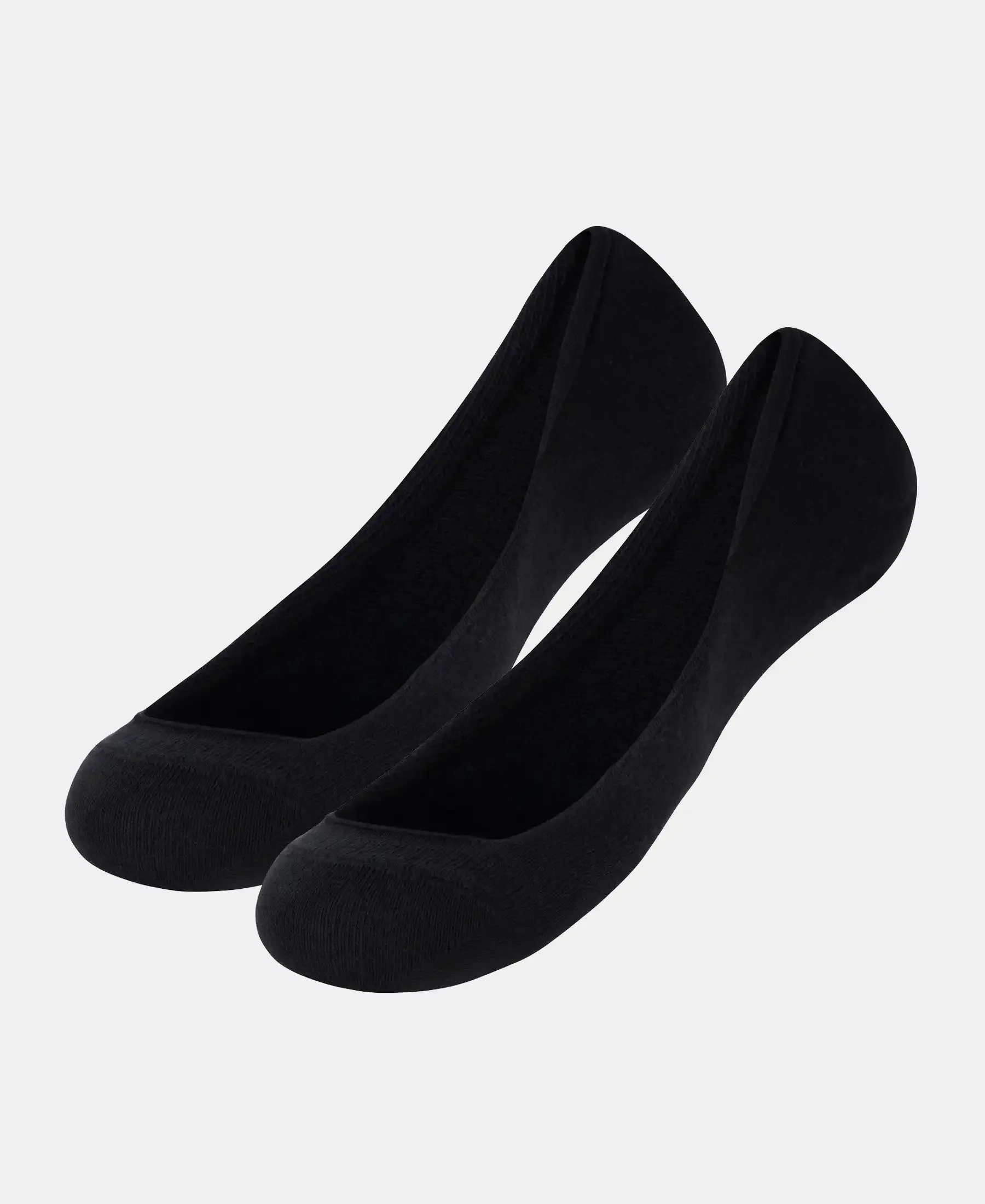 Compact Cotton Stretch No Show Socks With Stay Fresh Treatment - Black
