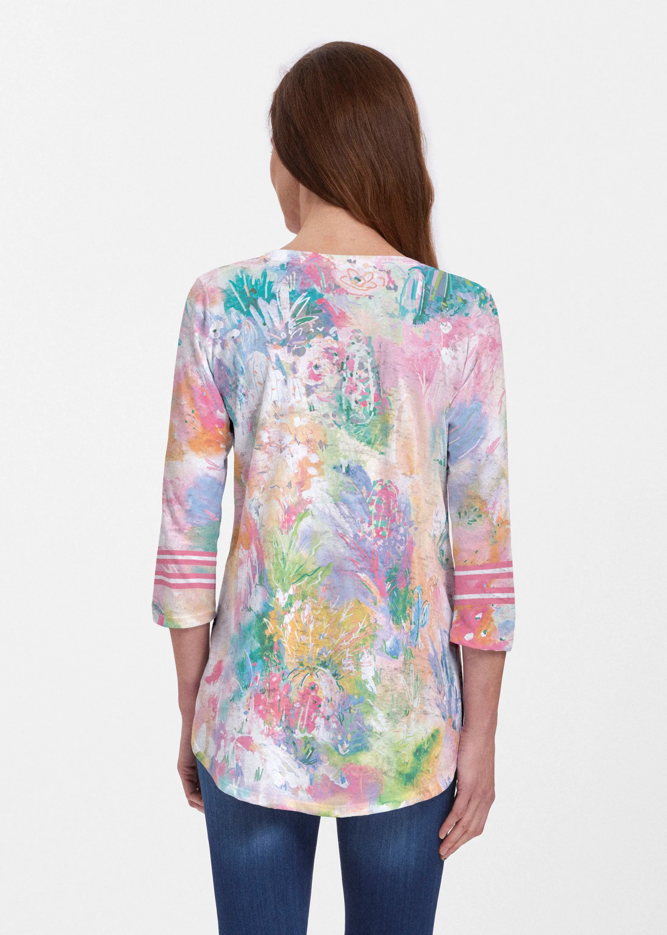Cool Desert Vibes (17232) ~ V-neck Flowy Tunic