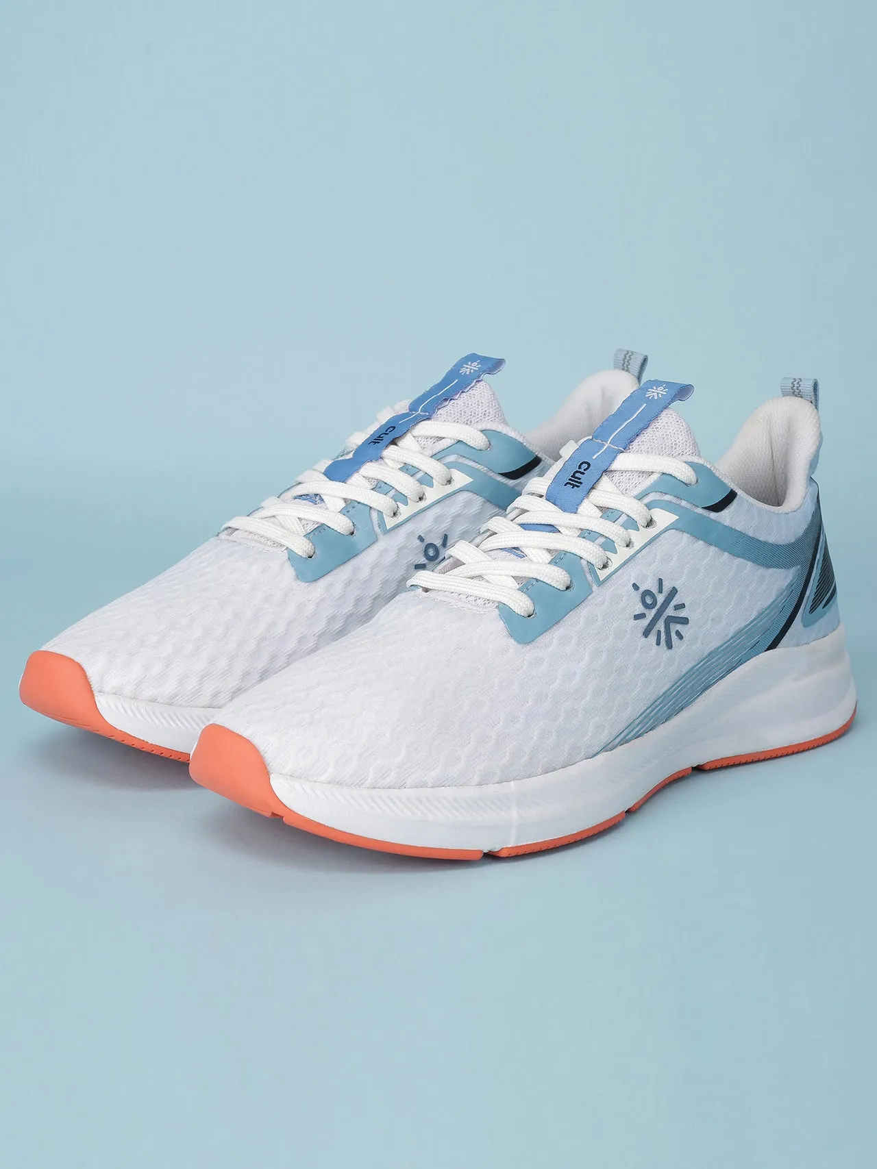 cult Men's AeroStride Running Shoes - White/Blue