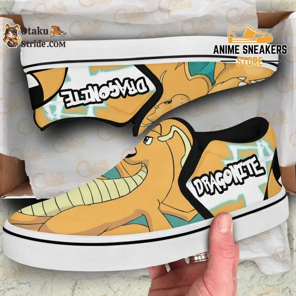 Custom Dragonite Anime Slip-On Shoes Comfort meets cool design
