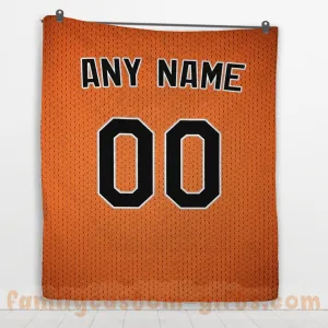 Custom Premium Quilt Blanket Baltimore Jersey Baseball Personalized Quilt Gifts for Her & Him