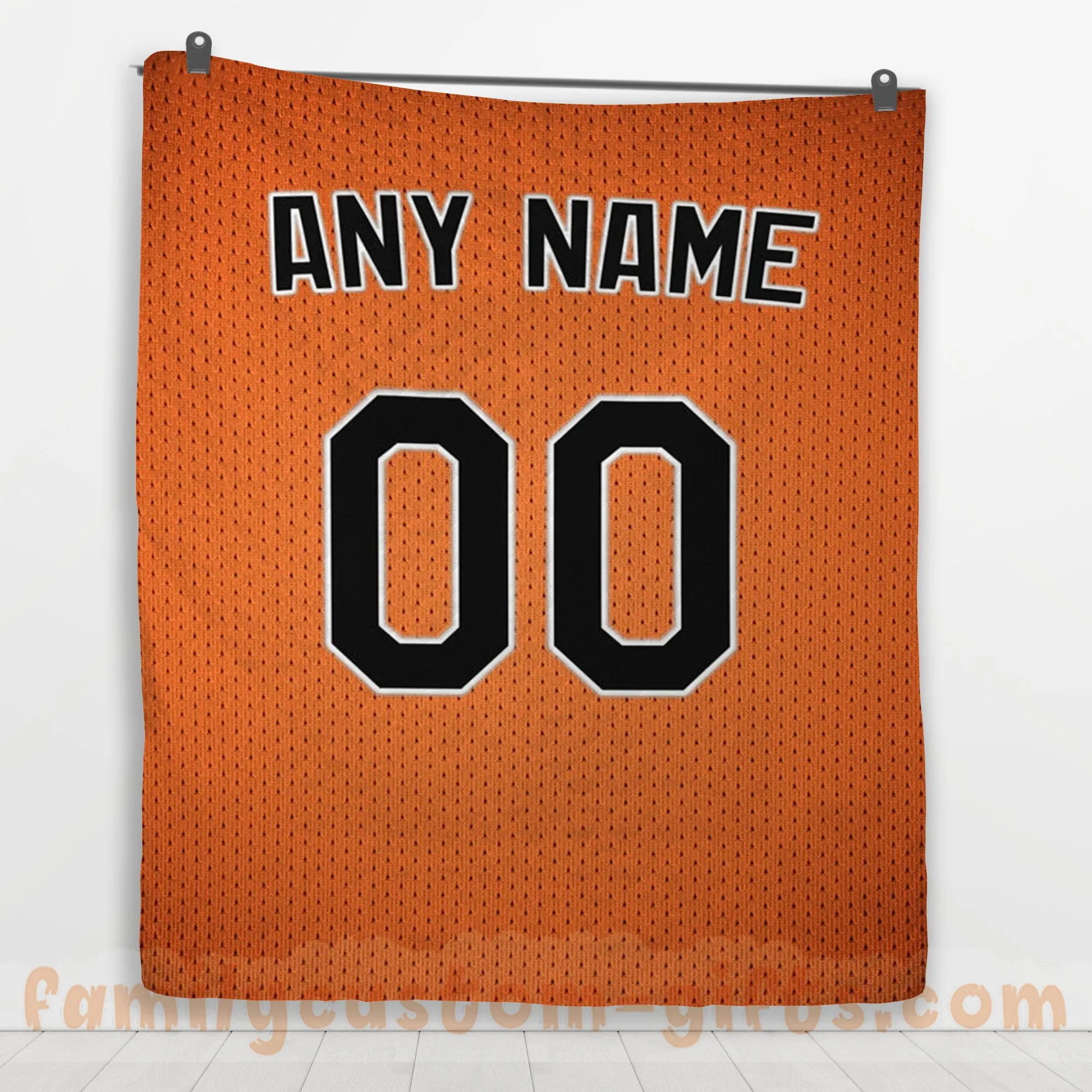 Custom Premium Quilt Blanket Baltimore Jersey Baseball Personalized Quilt Gifts for Her & Him