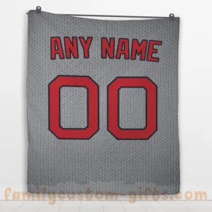 Custom Premium Quilt Blanket Boston Jersey Baseball Personalized Quilt Gifts for Her & Him