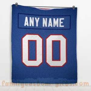 Custom Premium Quilt Blanket Buffalo Jersey American Football Personalized Quilt Gifts for Her & Him