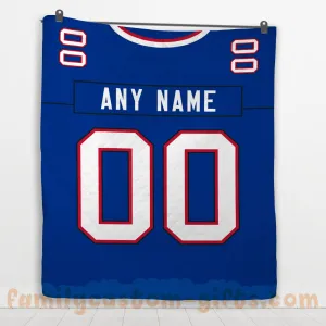 Custom Premium Quilt Blanket Buffalo Jersey American Football Personalized Quilt Gifts for Her & Him