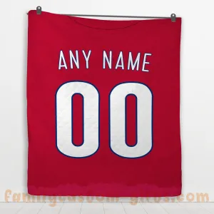 Custom Premium Quilt Blanket Philadelphia Jersey Baseball Personalized Quilt Gifts for Her & Him