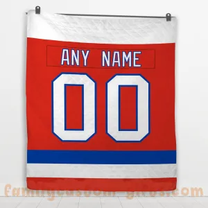 Custom Premium Quilt Blanket Washington Jersey Ice Hockey Personalized Quilt Gifts for Her & Him