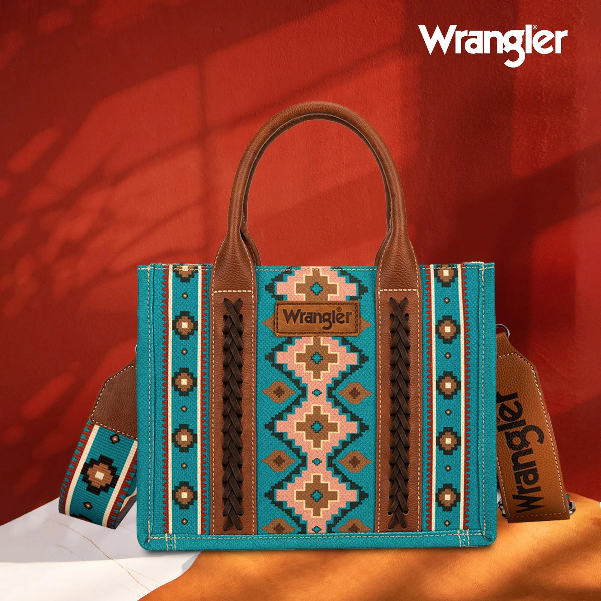 Dark Turquoise Wrangler Canvas Crossbody