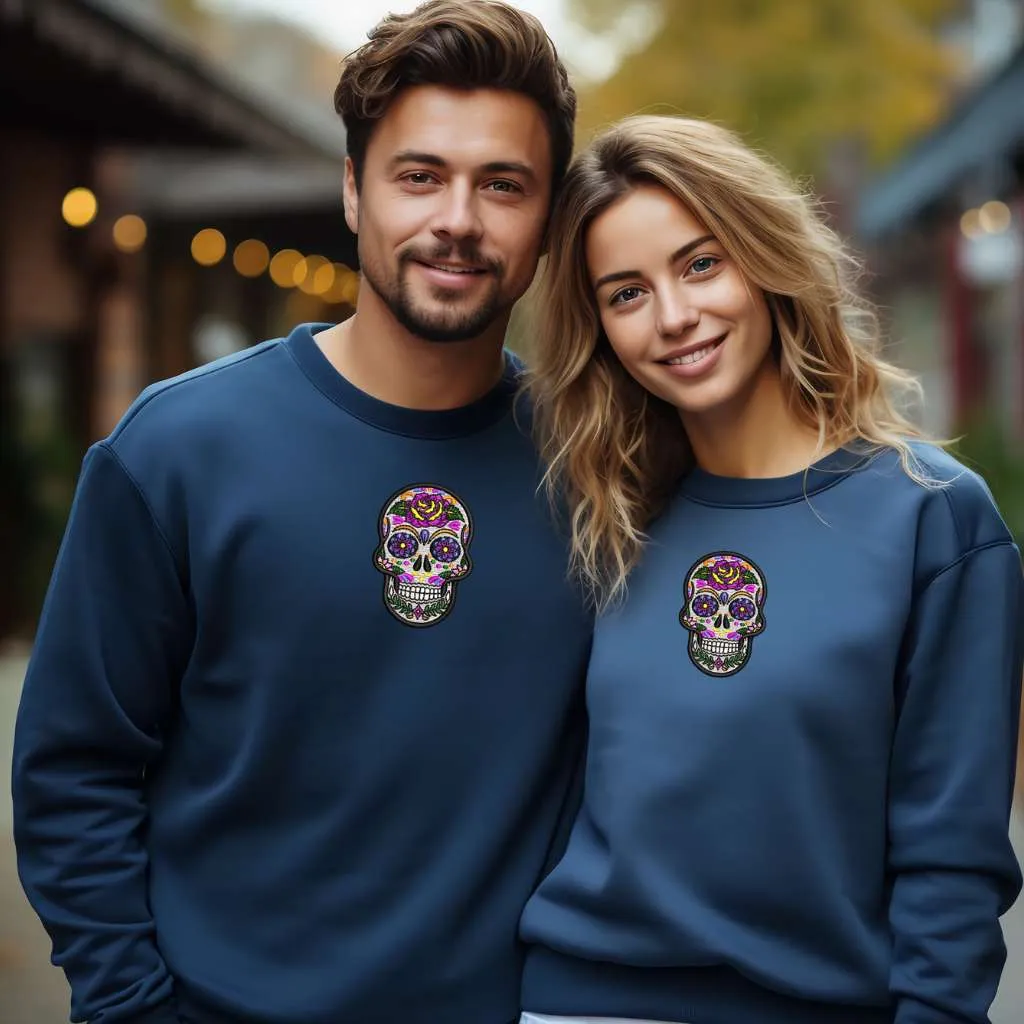 Dia De Los Muerto Oversized Sweatshirt | Sugar Skull Sweatshirt